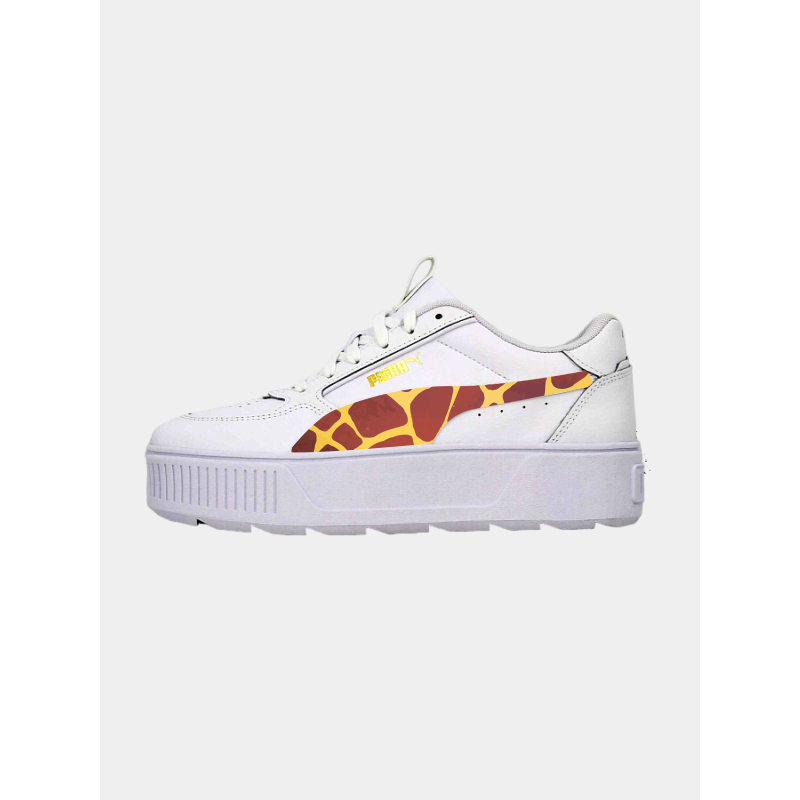 Baskets compensées karmen rebelle girafe blanc femme - Puma