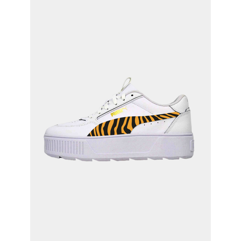 Baskets compensées karmen rebelle tigre blanc femme - Puma