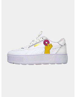 Baskets compensées karmen rebelle donut homer blanc femme - Puma