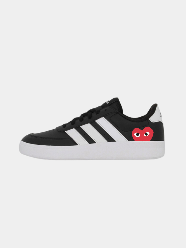 Baskets breaknet 2.0 custom coeur noir homme - Adidas