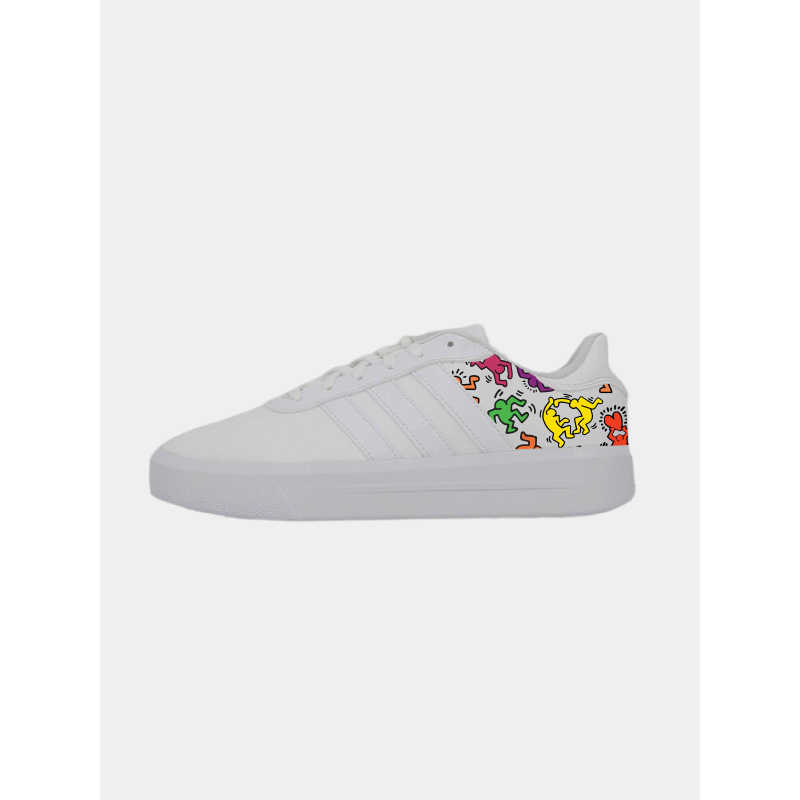 Baskets court platform keith haring blanc femme - Adidas