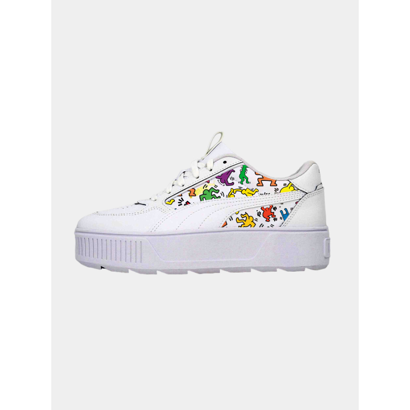 Baskets compensées karmen rebelle keith haring blanc femme - Puma