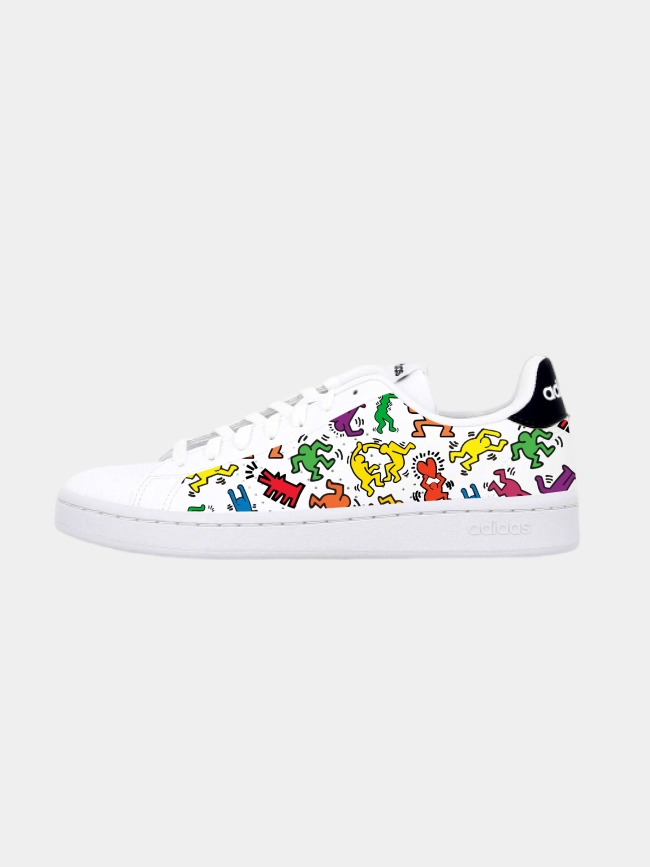 Baskets advantage keith haring blanc homme - Adidas