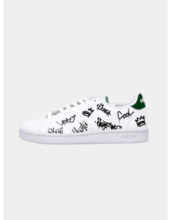 Baskets basses advantage graffitis blanc vert homme - Adidas