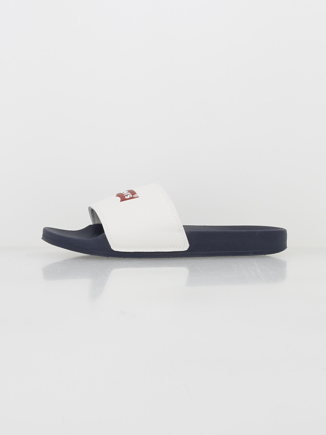 Claquettes june bleu marine blanc homme - Levi's