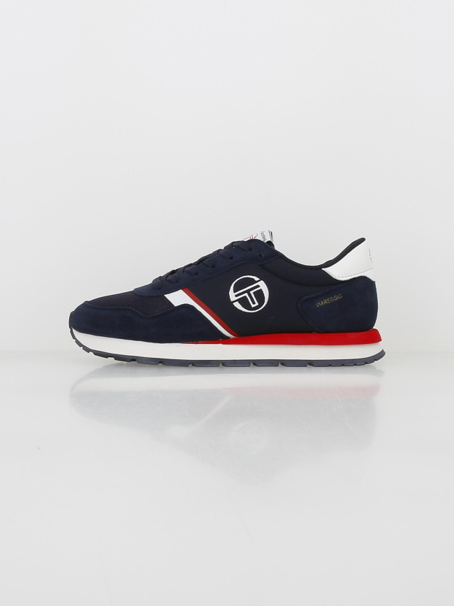 Baskets viareggio bleu marine rouge homme - Sergio Tacchini