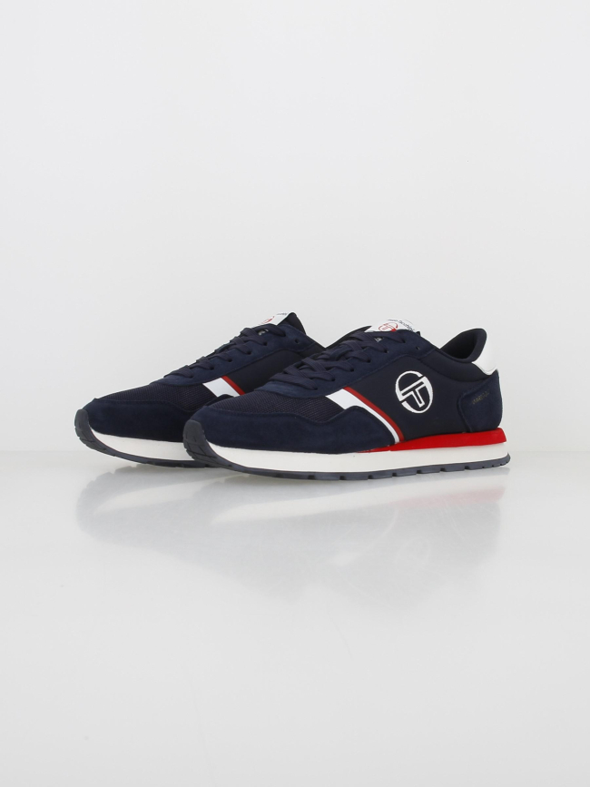 Baskets viareggio bleu marine rouge homme - Sergio Tacchini