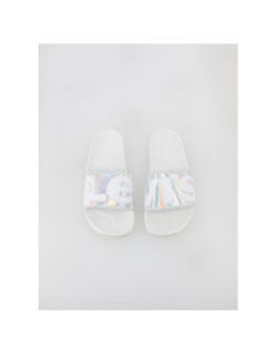 Claquettes june holographique blanc femme - Levi's