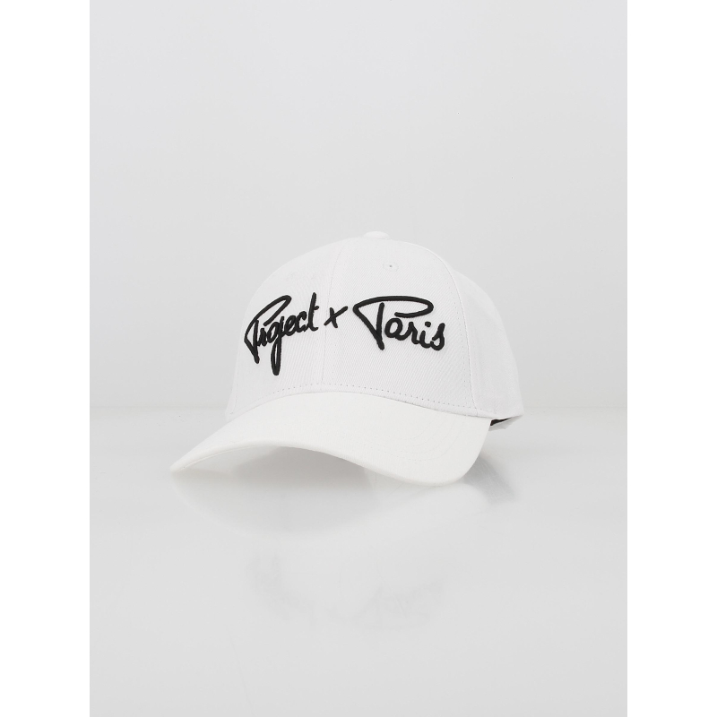 Casquette signature logo brodé blanc - Project X Paris