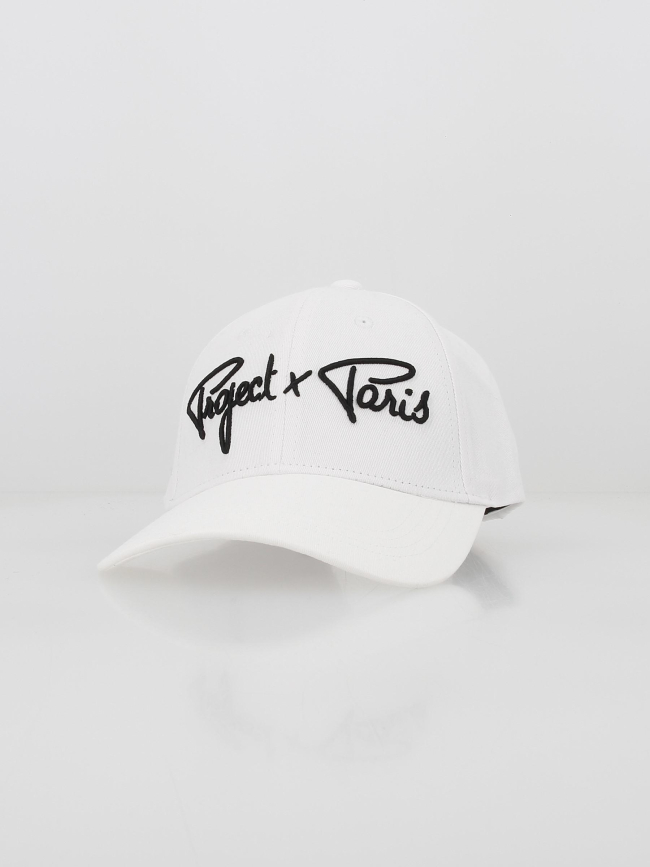 Casquette signature logo brodé blanc - Project X Paris