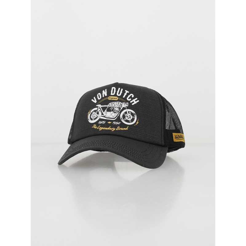 Casquette trucker moto gris anthracite homme - Von Dutch