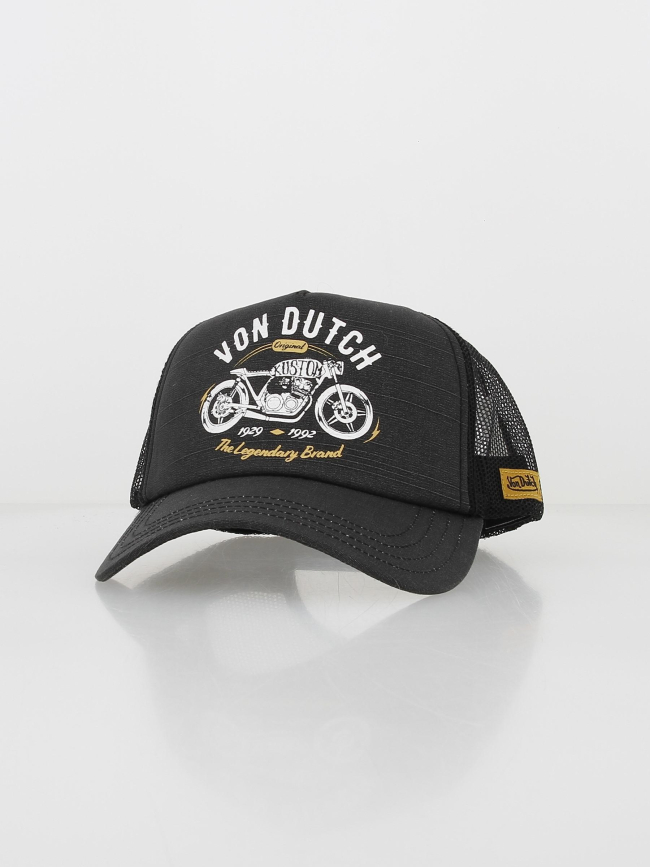 Casquette trucker moto gris anthracite homme - Von Dutch