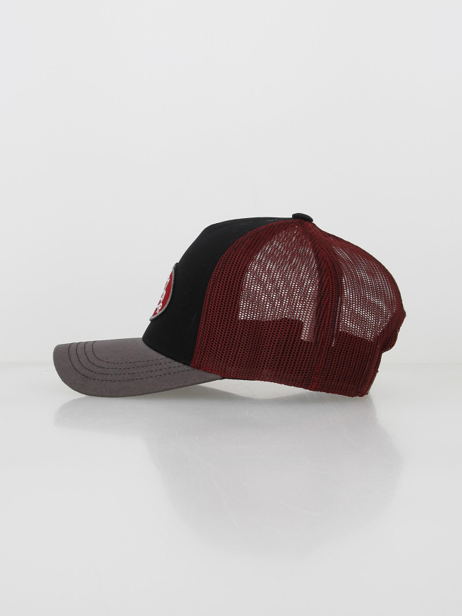 Casquette baseball filet noir bordeaux homme - Von Dutch