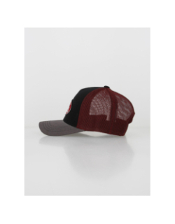 Casquette baseball filet noir bordeaux homme - Von Dutch