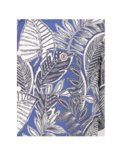 Chemise royal feuille bleu homme - Serge Blanco