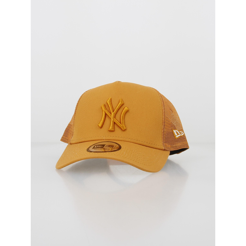 Casquette tonal mesh trucker jaune orange - New Era