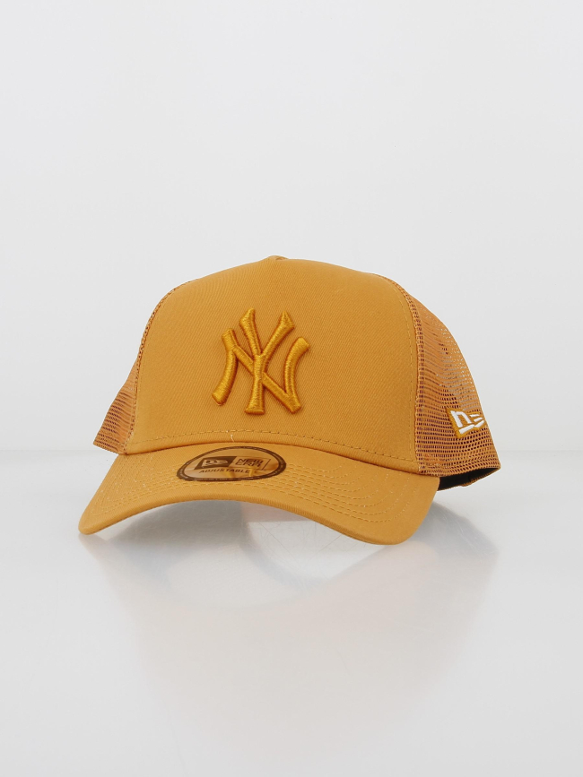 Casquette tonal mesh trucker jaune orange - New Era