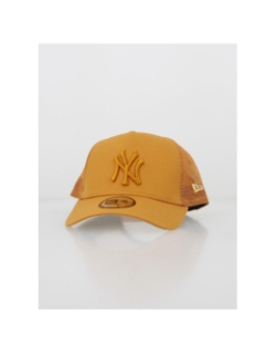 Casquette tonal mesh trucker jaune orange - New Era