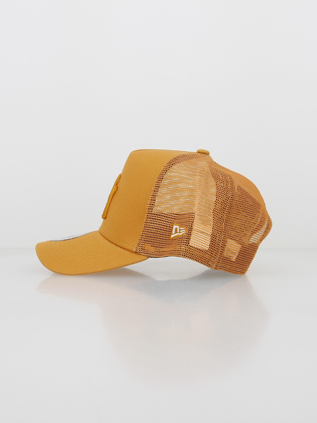 Casquette tonal mesh trucker jaune orange - New Era