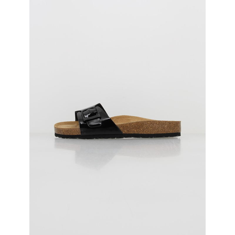 Sandales mules vernis noir femme - Tamaris