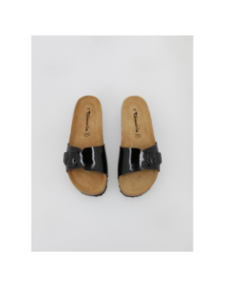 Sandales mules vernis noir femme - Tamaris