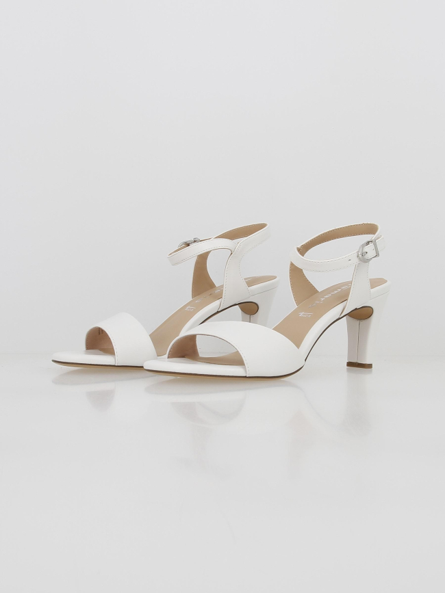 Sandales à talons mat blanc femme - Tamaris