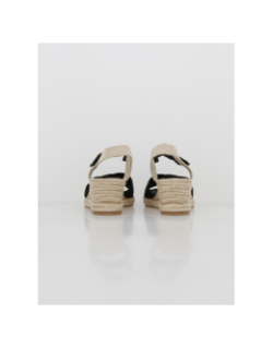 Sandales à talons compensés croisé noir femme - Tamaris