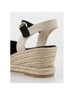 Sandales à talons compensés croisé noir femme - Tamaris