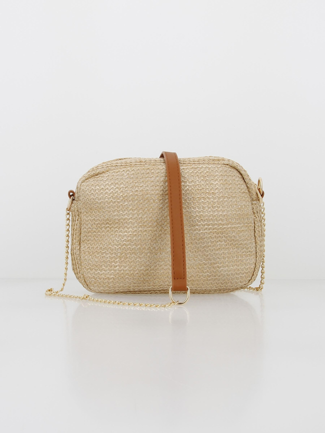 Sac bandoulière codette beige femme - Pieces