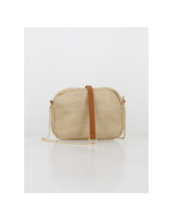 Sac bandoulière codette beige femme - Pieces