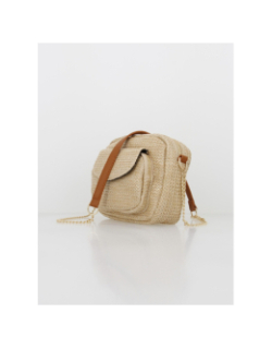Sac bandoulière codette beige femme - Pieces