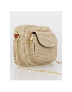 Sac bandoulière codette beige femme - Pieces