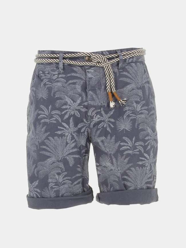 Short imprimés palmier karubi bleu homme - Deeluxe