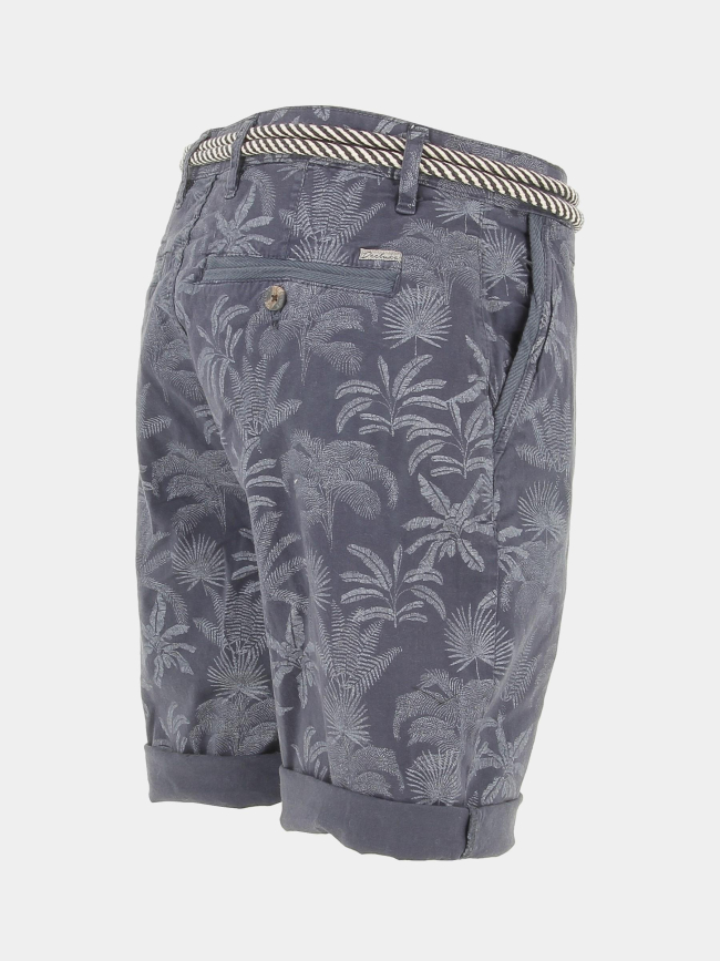 Short imprimés palmier karubi bleu homme - Deeluxe