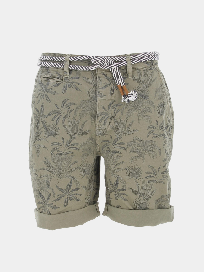 Short imprimés palmiers karubi kaki homme - Deeluxe