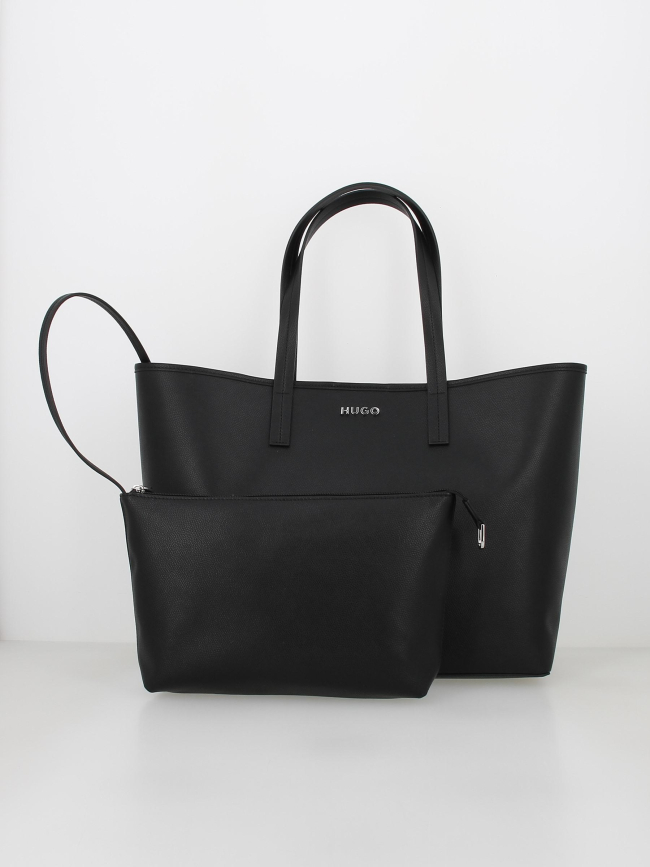 Sac cabas shopper pochette chris noir femme - Hugo