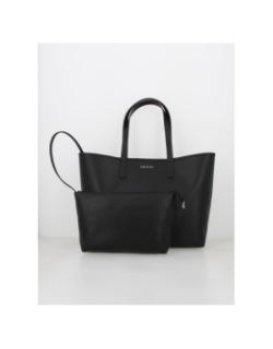 Sac cabas shopper pochette chris noir femme - Hugo