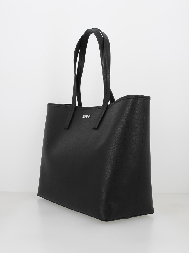 Sac cabas shopper pochette chris noir femme - Hugo