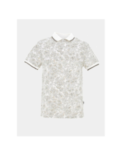 Polo à fleurs gedeon beige homme - Izac