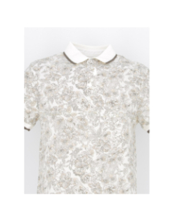 Polo à fleurs gedeon beige homme - Izac