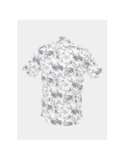 Chemise imprimé floral kamille blanc bleu homme - Izac