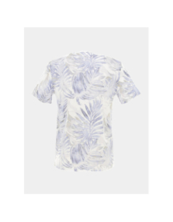 T-shirt éco palmier feuillage bleu homme - Guess