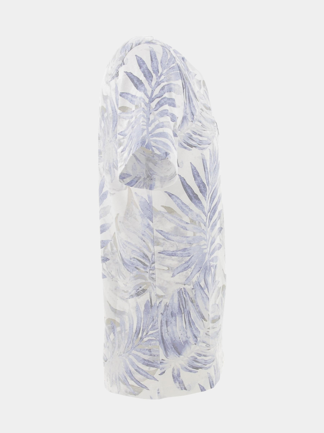 T-shirt éco palmier feuillage bleu homme - Guess