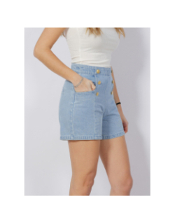 Short en jean taille haute martine bleu clair femme - Vero Moda