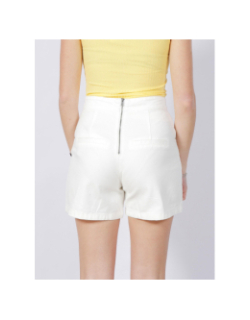 Short en jean taille haute martine blanc femme - Vero Moda