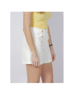 Short en jean taille haute martine blanc femme - Vero Moda