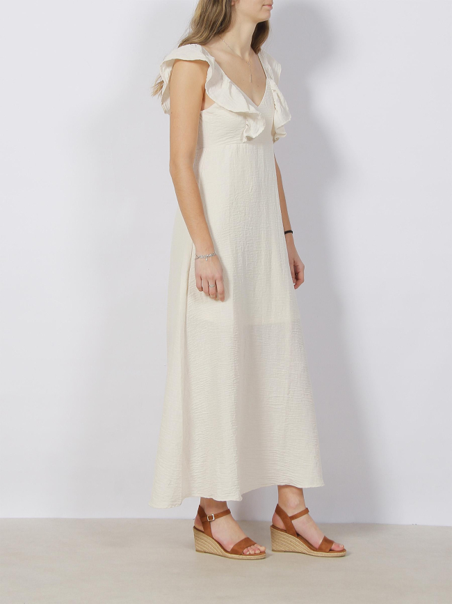 Robe midi dos nu chris écru femme - Vero Moda