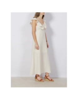 Robe midi dos nu chris écru femme - Vero Moda