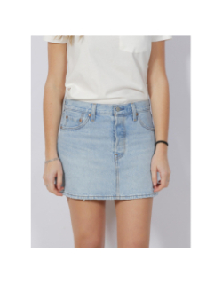 Jupe courte droite en jean icon bleu clair femme - Levi's