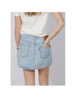 Jupe courte droite en jean icon bleu clair femme - Levi's